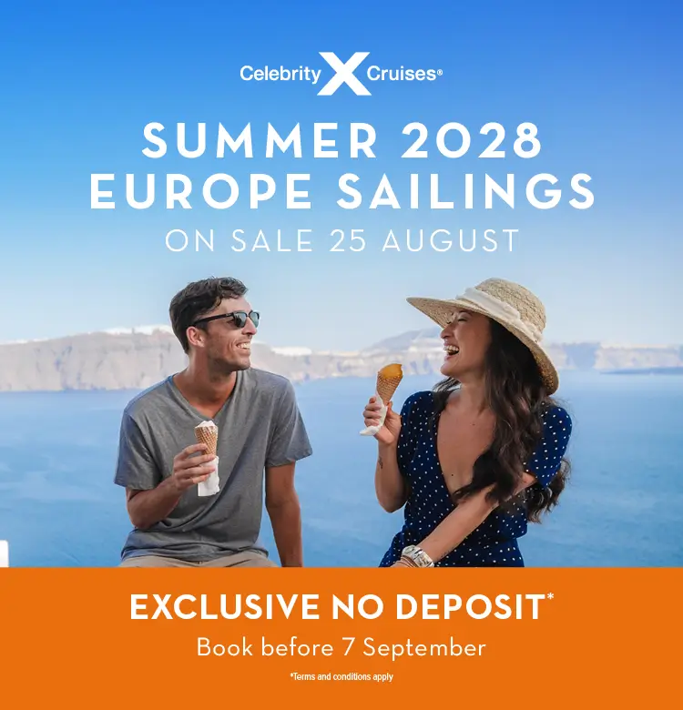 Celebrity Summer 2028 Sailings Pre-reg
